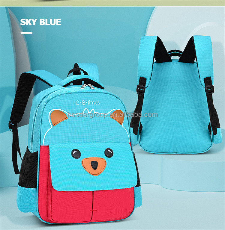 sac à dos scolaire bleu ciel